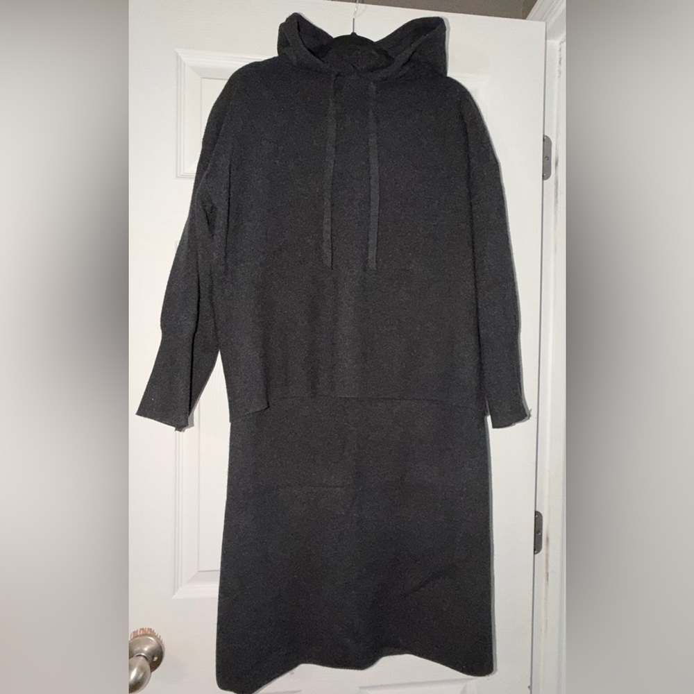 Knit skirt set Charcoal Long Sleeve